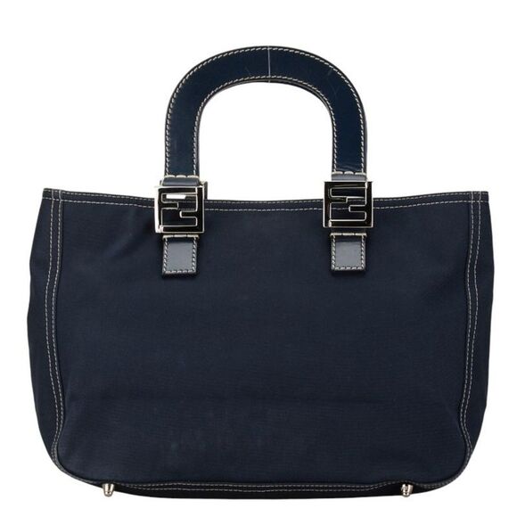 Pre Loved fendi Women Navy Handbags - Picture 2 of 8